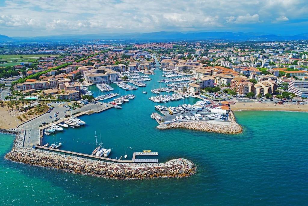 Port-Frejus, Le Paladien, Appartement 2 Pieces Climatise, Terrasse & Parking Eksteriør bilde